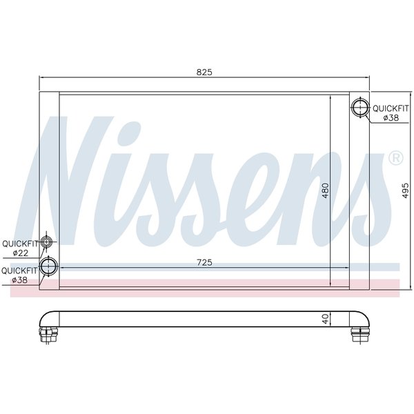 Nissen Nissens Radiator, 60325 60325